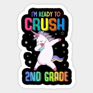 Tee - Unicorn I'm ready to crush 2ND Grade 2020 Sticker